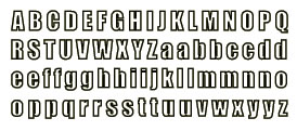 Technique Tuesday - Alphabet Stamp Set - Big Timber Line Alphabet Small  (sold individually)